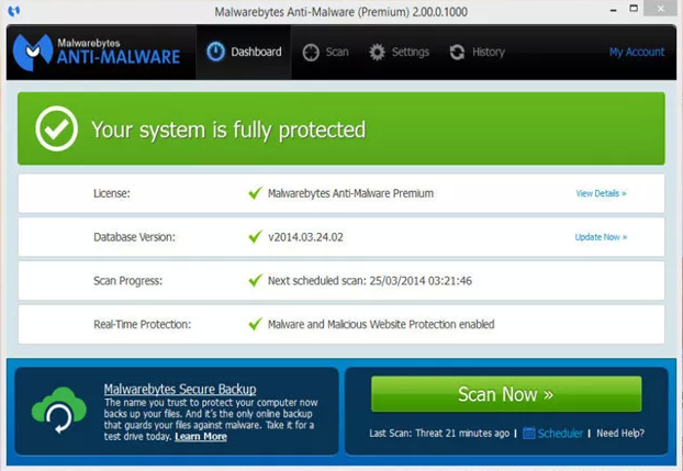 Malwarebytes Anti-Malware v4.5.14.210 Key with Premium Crack