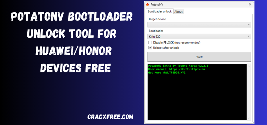 PotatoNV Bootloader Unlock Tool For Huawei/Honor Devices Free