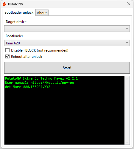 PotatoNV Bootloader Unlock Tool For Huawei/Honor Devices Free