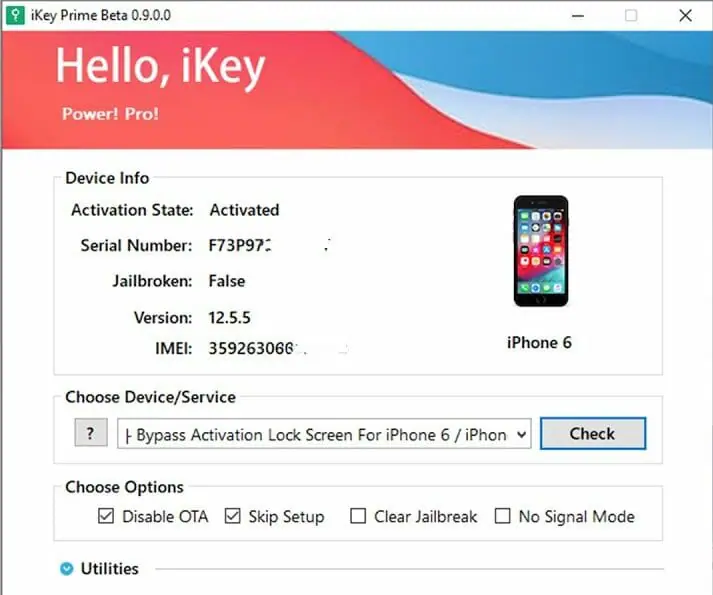 iKey Prime v2.1 ICloud Bypass Tool Download