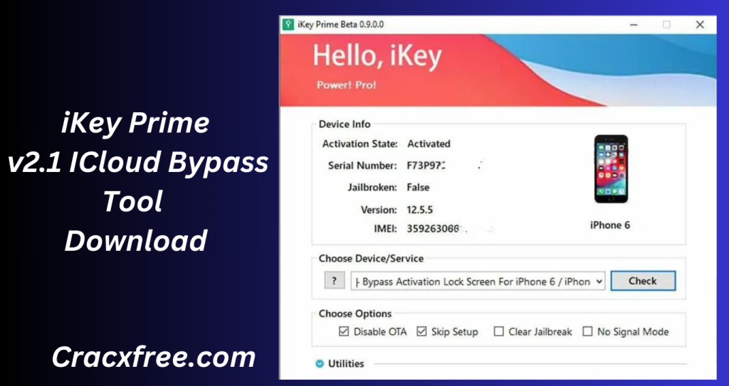 iKey Prime v2.1 ICloud Bypass Tool Download